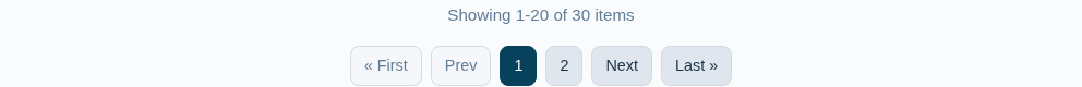Pagination on desktop.